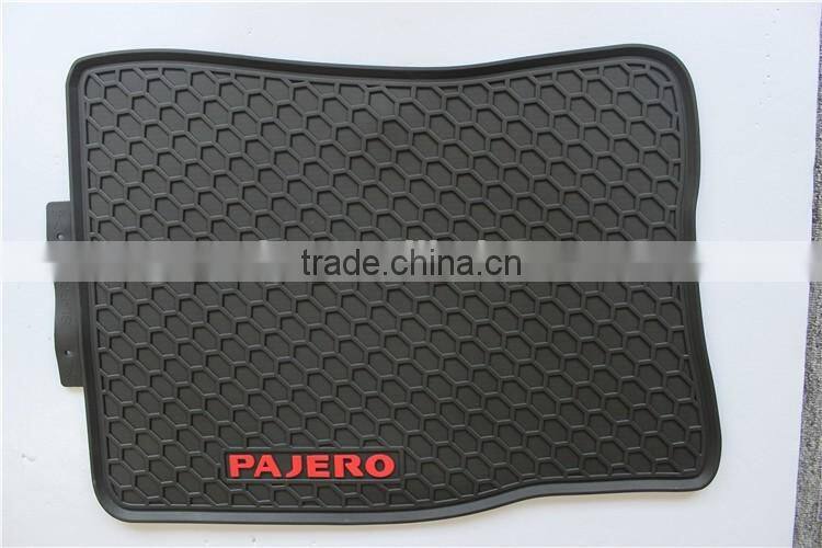 Floor Mat 4 Pc Set. Black Trim to Fit Mats - Fits for Mitsubishi Pajero