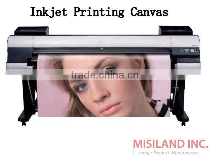roll sized inkjet waterproof polyester white canvas & printing consumable(120gsm, 100% polyester, waterproof)