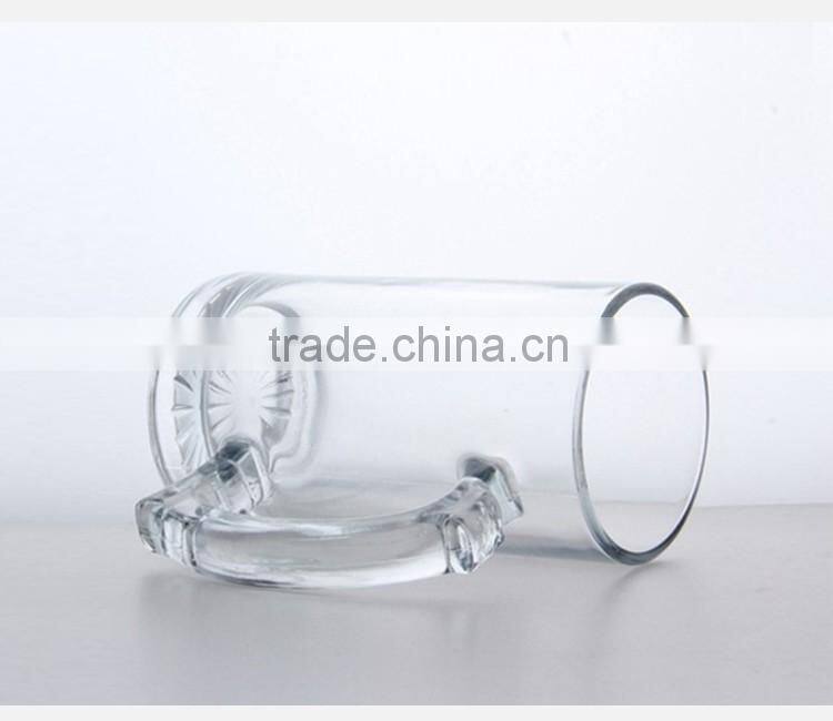 Wholesale high quality customized fancy all types beer glass mug with handle
