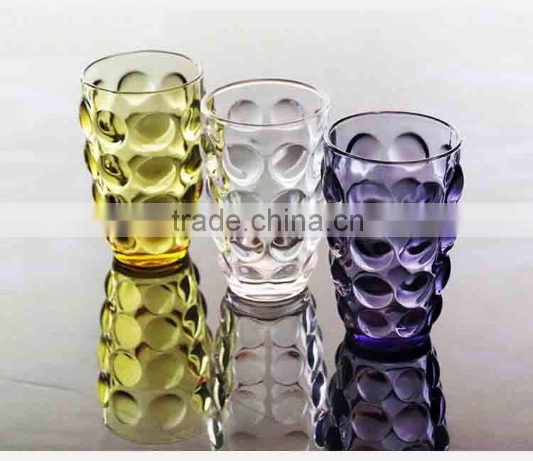 lead-free hand made round color change drinking glass