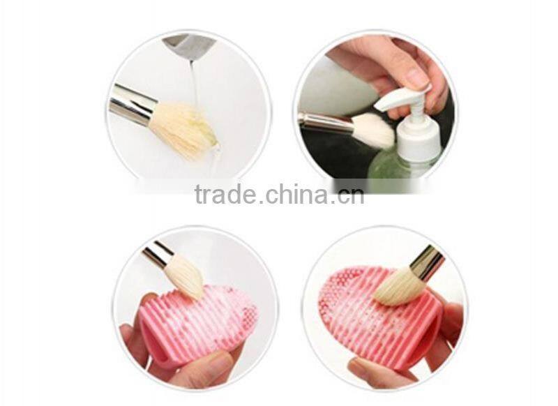 Egg Cleaning Glove MakeUp Washing Brush Scrubber Board Cosmetic Brushegg Cosmetic Brush Egg 7colors brushegg