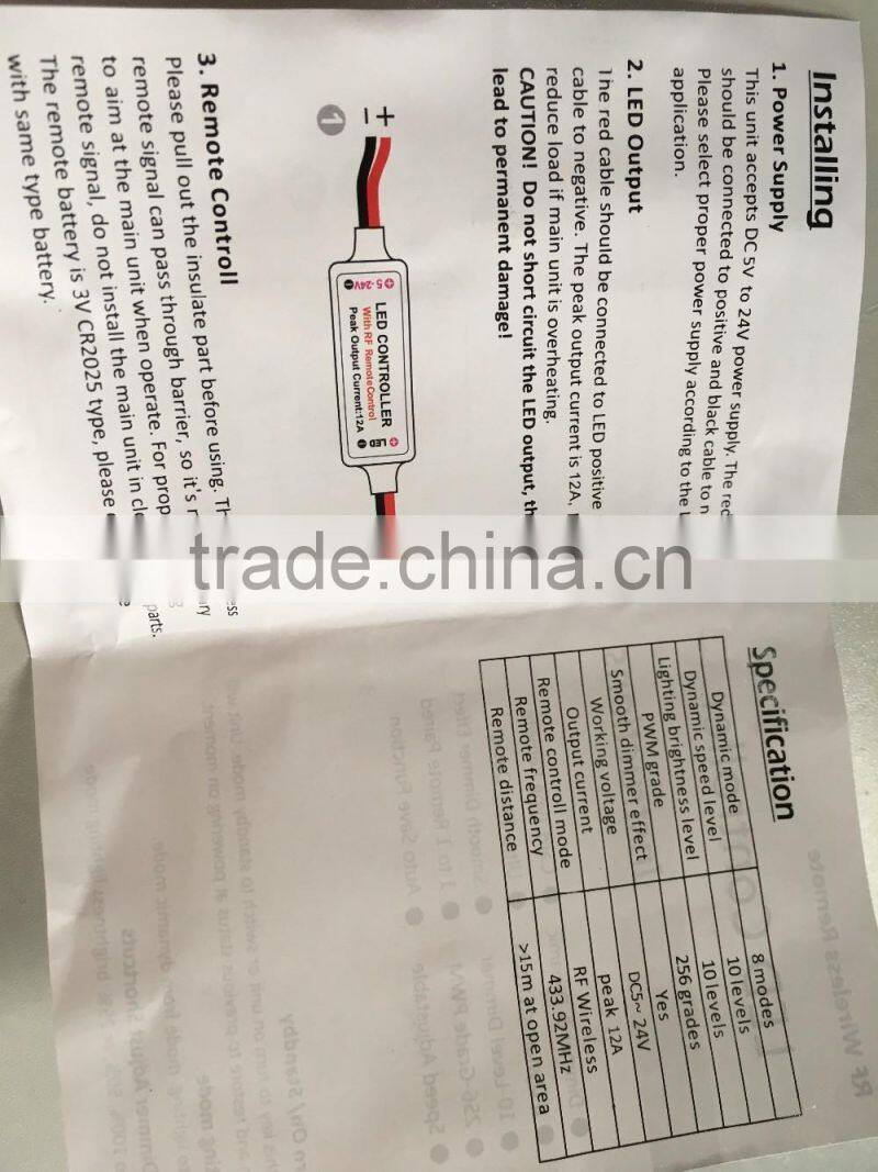 China Factory Price sigle light mini LED light controller led christmas light controller