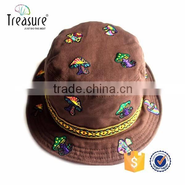 Wholesale small order free sample cheap custom bucket caps and hats