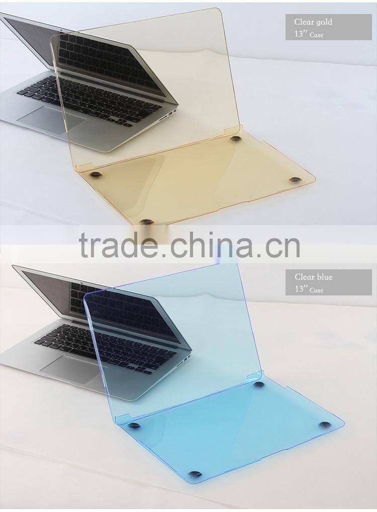 0.8MM ultra thin anti-scratch cover for macbook case for New MacBook Pro 15'' ,hard clear case for 15'' MacBook pro retina