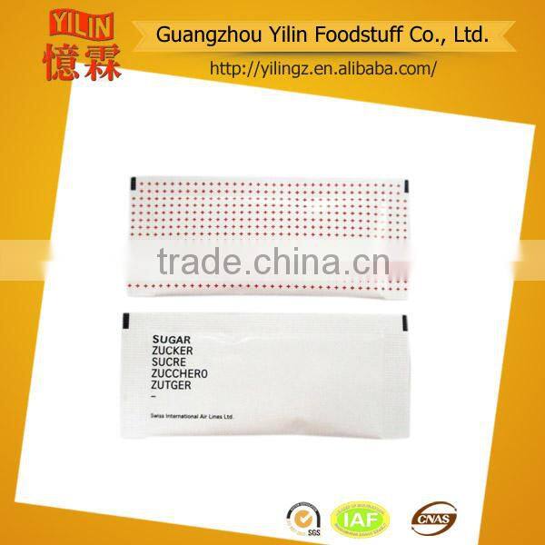 5g Chinese manufacturing white refined granulated sugar sachets for tea Certified with HACCP and ISO