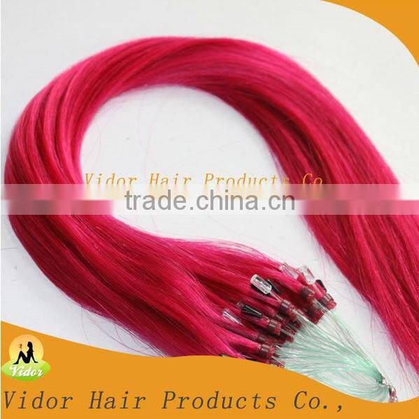 Factory Direct Price Russian Remy Hair Micro Loop Ring Hair Extensions