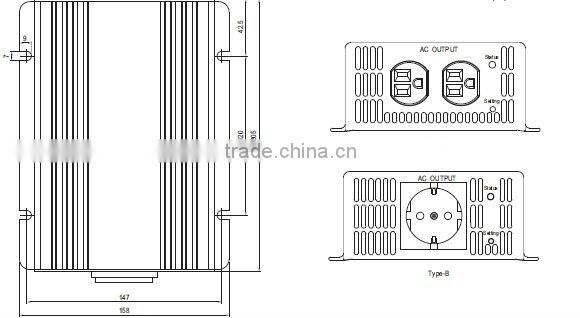 Meanwell 400W True Sine Wave DC-AC Power Inverter Solar power inverter/inverter generator