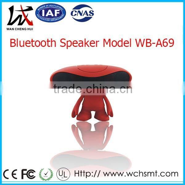 Best Design Portable Bluetooth Speaker/Led Bluetooth Speaker Portable Fun Design Doll Expression Follower