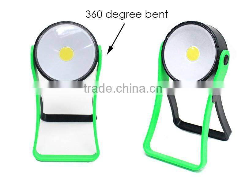 for Night Reading, Camping, Emergency Powered By 3*AAA Battery 3W COB Working Light