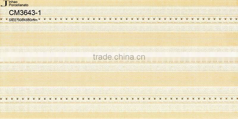 300x600 Bathroom ceramic wave glass tile