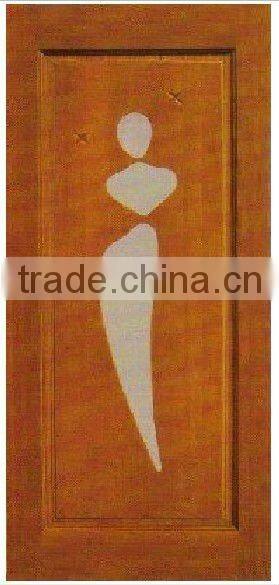 Wooden glass door for residential rooms
