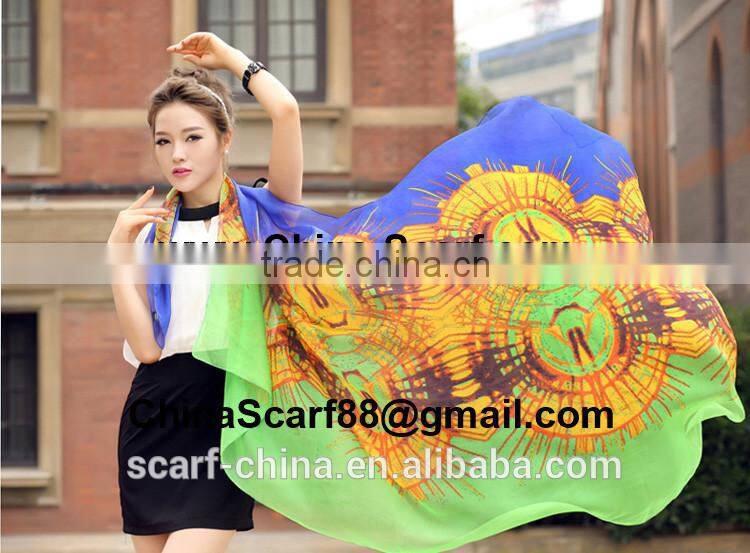 Large chiffon scarf wholesale