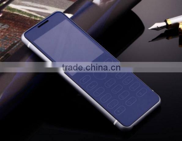 318-Full Aluminum Thin Cellphone Elderly Phone Student Phone Business Backup Phone 1800mAh 2.3Inch with Colorful Glass