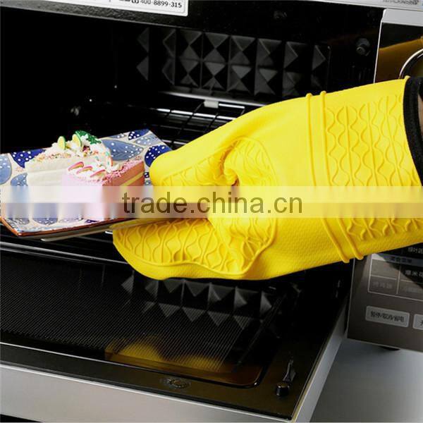 Hot sale heat resistant silicone bbq gloves