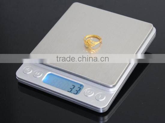 Blue backlight 0.01g Electronic jewelry pocket scale with tare function
