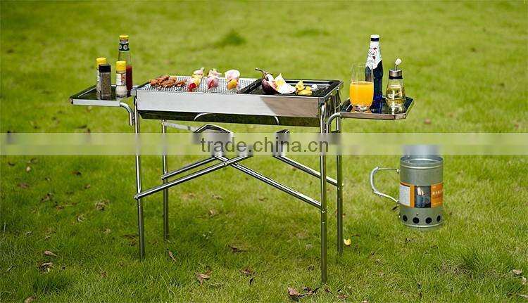 Outdoor 430 Stainless Steel Charcoal BBQ Grill