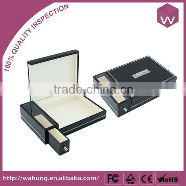 Lacquered wooden gift box empty packaging gift boxes(WH-3001)