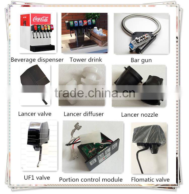 2014 stainless steel 3 heads coke dispenser