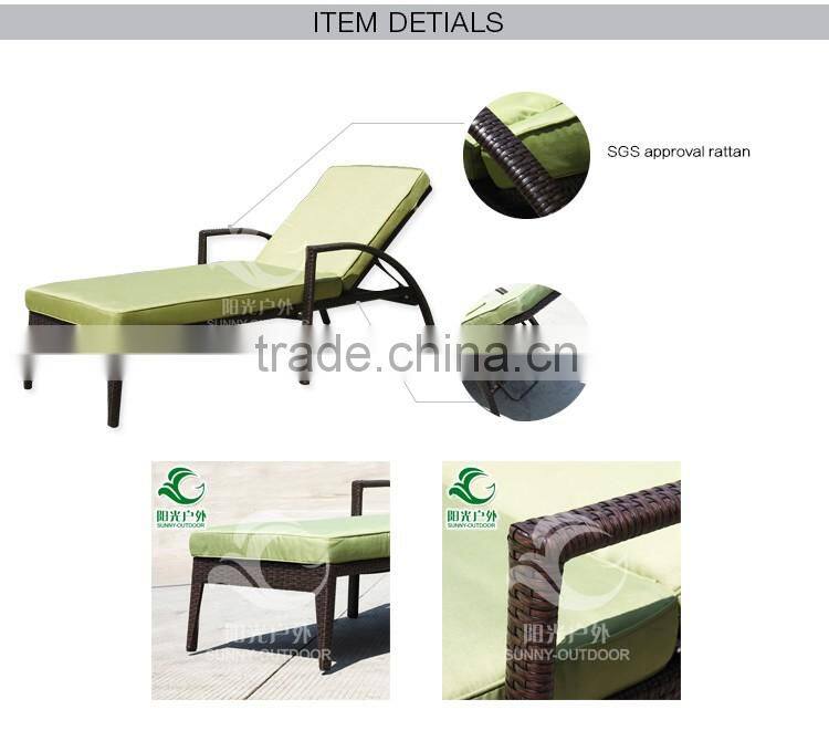 2016 New type outdoor chaise lounge chairs with cushion