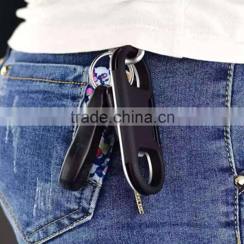 For Android Type Portable Metal Keychain USB Data Charge Sync Cable Support Bottle Opener For Samsung Fou xiaomi For Sony