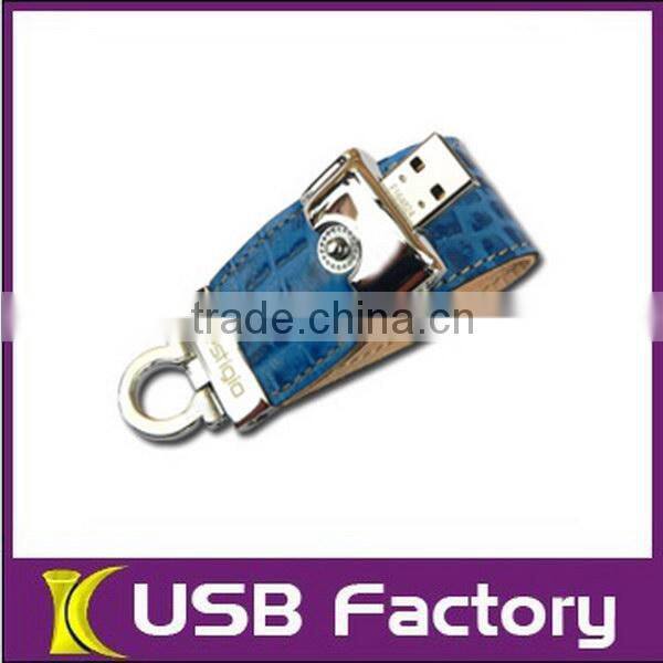 Newest top quality new model leather usb flash drive