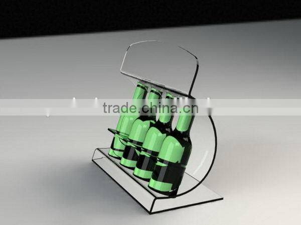 Newest professional acrylic double wall wine glass with lid and straw