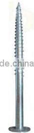 Ground screw for solar plants application