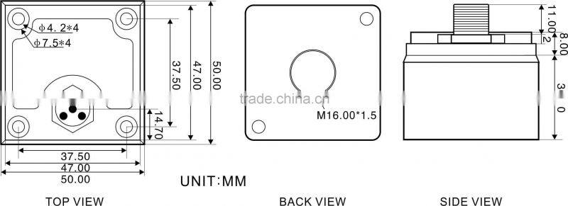 3 Axis Vibration Sensor Analog Output Competitive Price