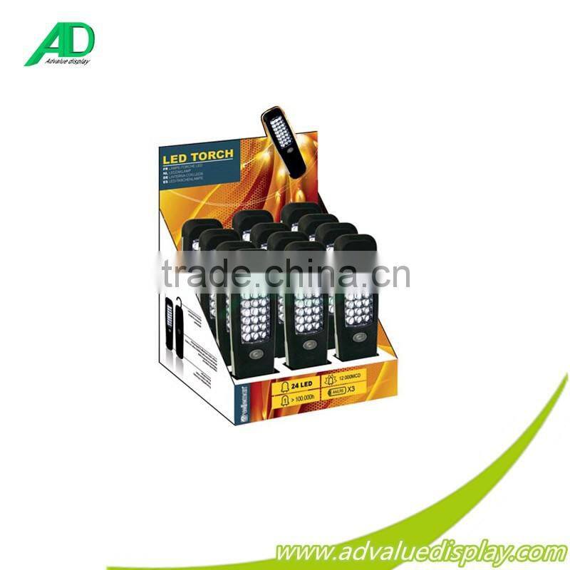 Corrugated Paper Light Bulb Counter Display Racks