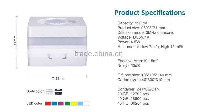 Best price Car Cool mist humidifier/ USB humidifier / LED diffuser