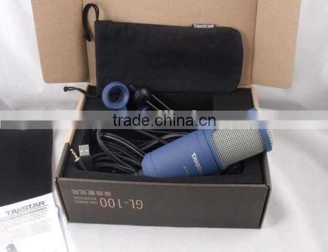 Large diaphragm laptop condenser microphone,Network karaoke recording microphone,USB computer recording microphone