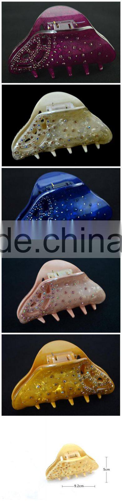 HYC0496 Fashion beautiful elegant inlay crystals hair claw