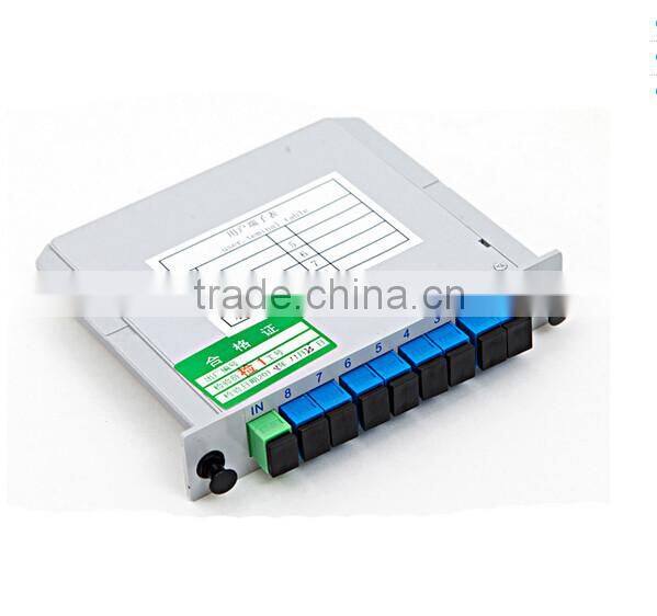 Hot china products wholesale 1x8 box card insertion plc splitter , optical in splitter , plc fibre splitter