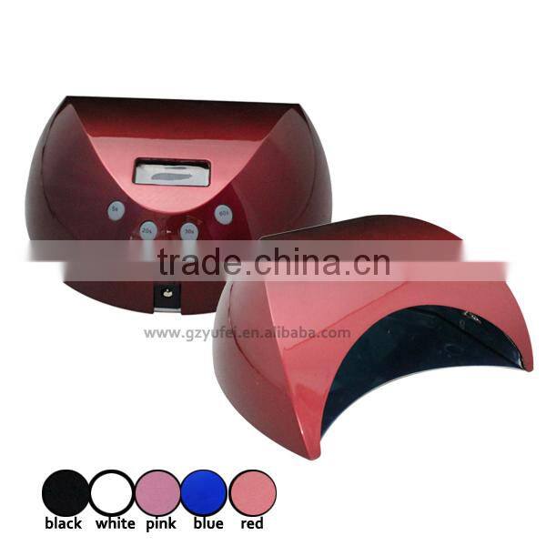 High power nail led lamp with 5timers amd sensor for salon