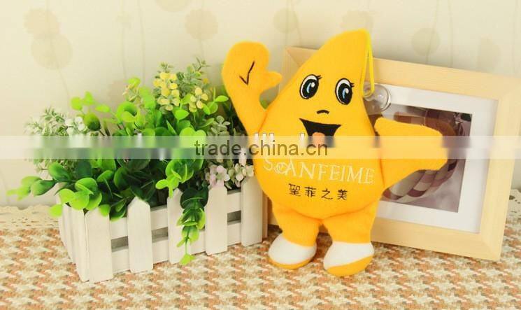 SANFEIME customize 12 inch maker EN71 plush toy water-drop design with sucker