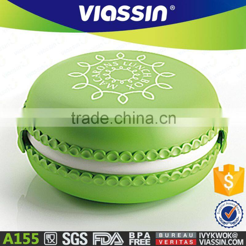 A155 new product plastic kids Macaron lunch box shantou shuanghuan viassin