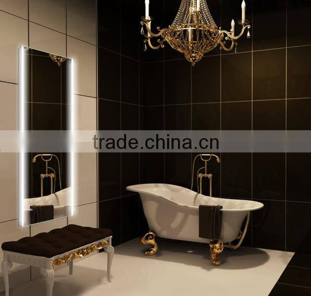 Antique wall mount mirror with lighting for dressing