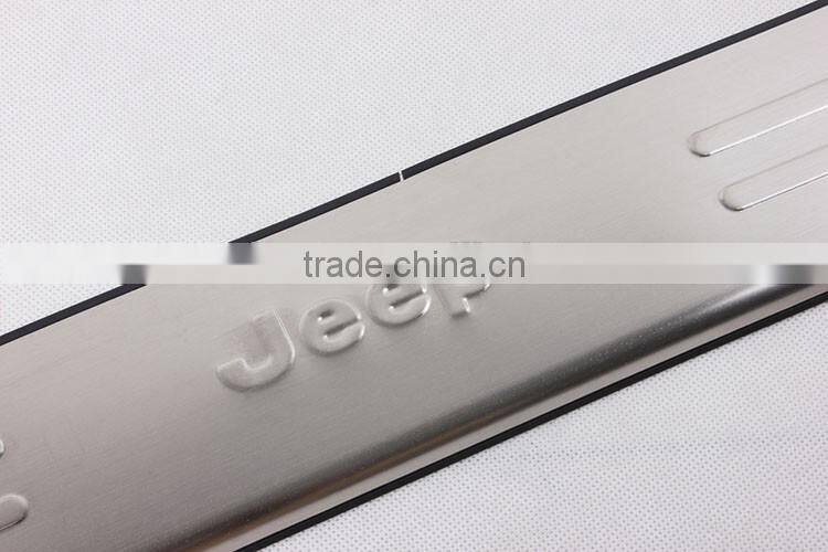 Door Sill Scuff Plate Trim ABS Chrome 4 Pcs For Grand Cherokee 2014 Accessories
