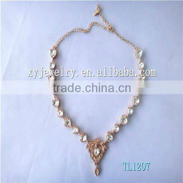 24k gold plated necklace set imitation gold necklace ladies jewelry