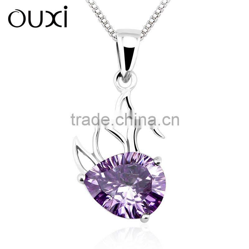 2014 beautiful accessories silver swan pendant Made With crystal Y30198 only the pendant