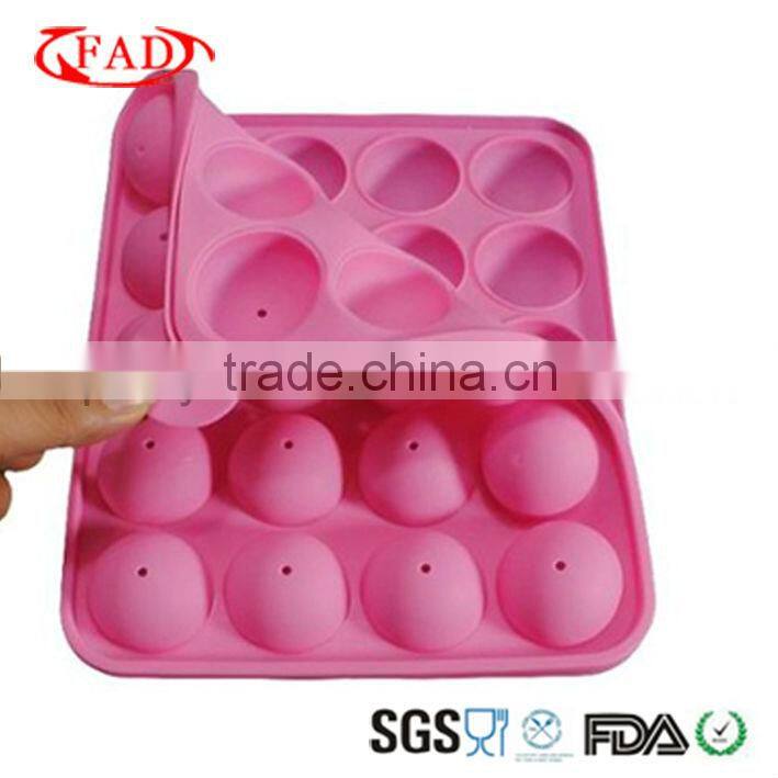 BPA Free 20 Holes Purple Silicone Lollipop Dessert Mold Cupcake Dessert Maker Chocolate Color