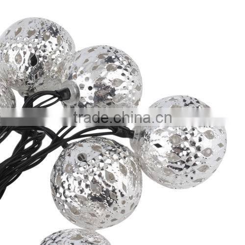 2016 new 10 LED Moroccan Solar Garden String Fairy Lights Lamp