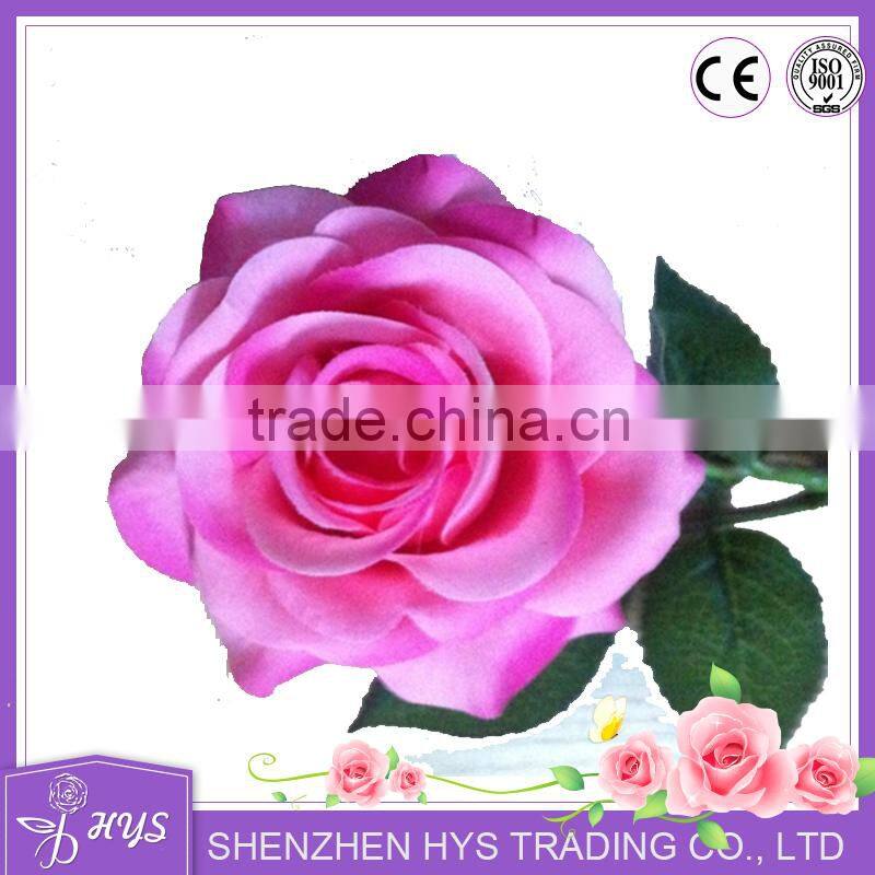 handmad high quality latex real touch rose flower