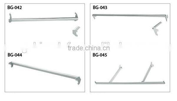 Chrome plating U-shaped display hanging rails