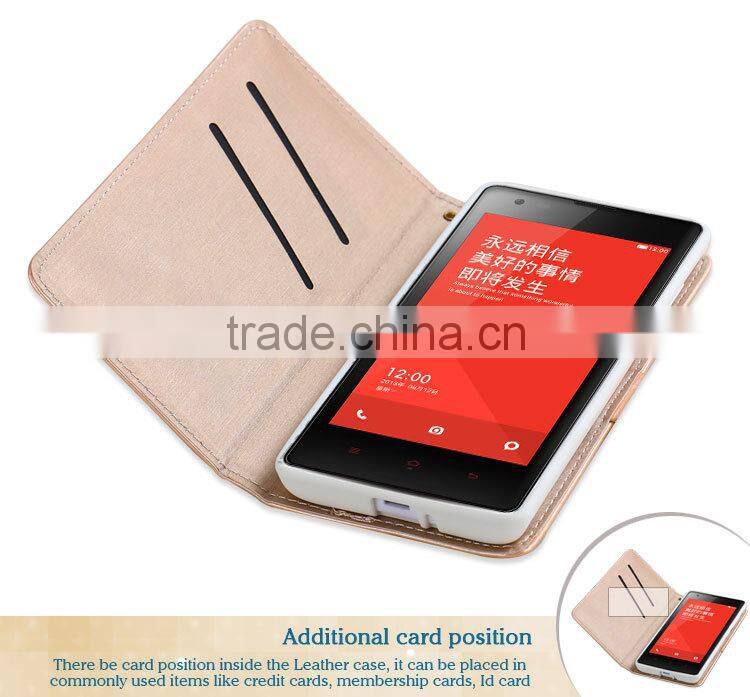 LZB colorful flip leather cover for xiaomi M2