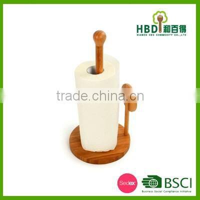 High quality Bamboo paper towel holder