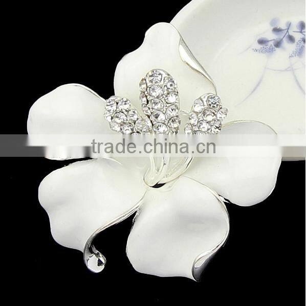 Fashion cheap wholesale enamel flower brooch
