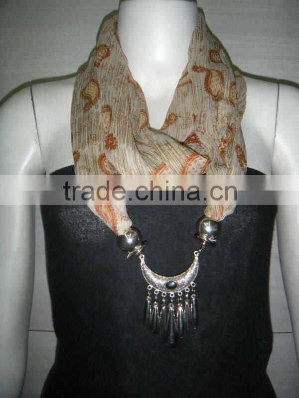 Charming Scarf/Jewellery Neck ring Scarf/Latest Scarf 2013