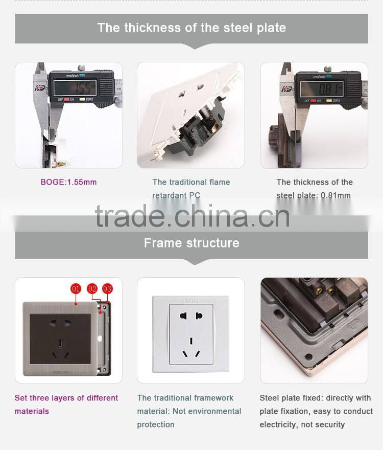 one gang PC socket pressure- line type