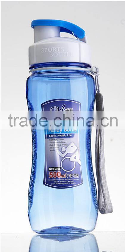 2016 cheap plastic camping water bottle for promotion